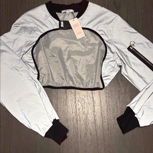 Lychee The Label Reflective Cropped Shrug - Picture 2 of 5